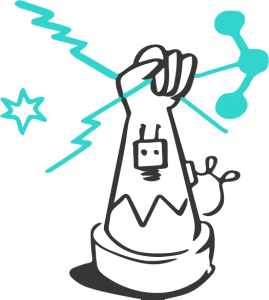 fist-scribe-no-words-blue